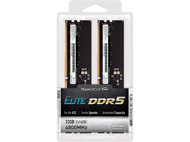 Оперативна памет 32GB (2x16GB) DDR5 4800MT/s Team Group Elite