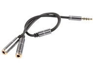 Кабели и Адаптери Genesis 4-пинов Premium адаптер за слушалки за Ps4, Pc, смартфони A20