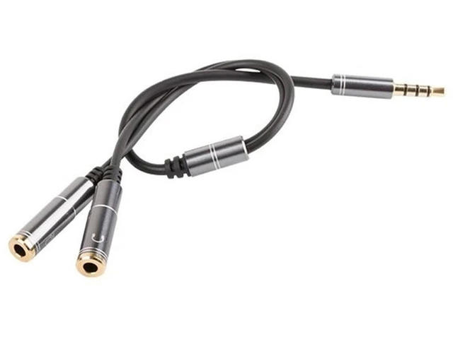 Кабели и Адаптери Genesis 4-пинов Premium адаптер за слушалки за Ps4, Pc, смартфони A20