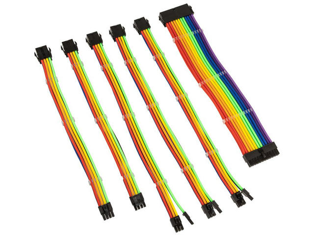 Кабели за компоненти Kolink Core Adept Extension Kit Rainbow