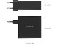 Зарядни устройства Orico DCW-4U-EU-BK-PRO