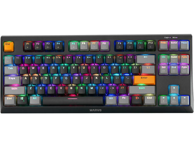 Клавиатури Marvo KG980-A, Blue switches, TKL