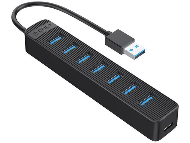USB Хъб Orico USB3.0 HUB 7 порта - Type C вход