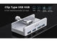 USB Хъб Orico хъб USB 3.0 HUB Clip Type 4 порт