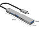 USB Хъб Orico хъб USB3.0/2.0 HUB 3 порта + картов четец TYPE C, Aluminum