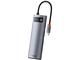 USB Хъб Baseus USB-C Metal Gleam Series 8-в-1 Hub (CAHUB-CV0G) 
