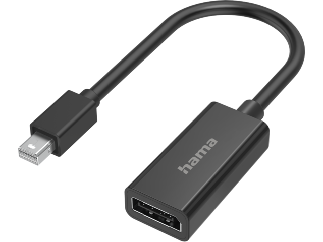 Кабели и Адаптери  Hama Video Adapter, Mini DisplayPort Plug - DisplayPort Socket, Ultra-HD 4K 