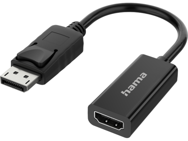 Кабели и Адаптери  Hama Video Adapter, DisplayPort Plug - HDMI™ Socket, Ultra-HD 4K 