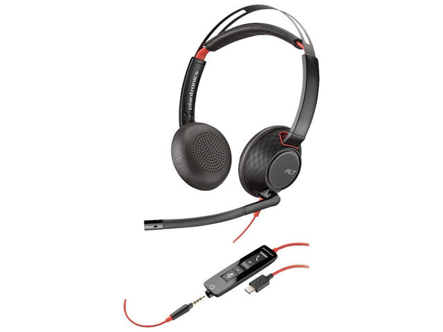 Слушалки Plantronics Blackwire C5220, Stereo Type-C