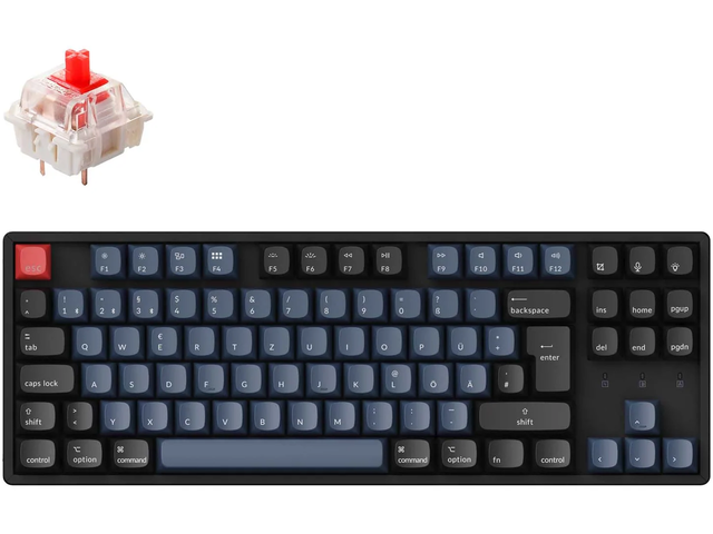 Клавиатури Keychron K8 Pro TKL Gateron G Pro(Hot Swappable) Brown Switch RGB Backlight Aluminium Frame