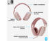 Слушалки Logitech Zone Vibe 100, rose