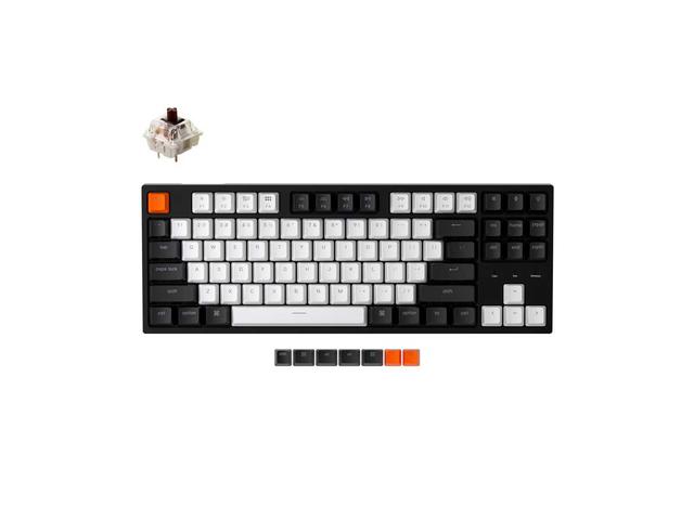 Клавиатури Keychron C1 TKL Gateron G Pro Brown Switch RGB Backlight