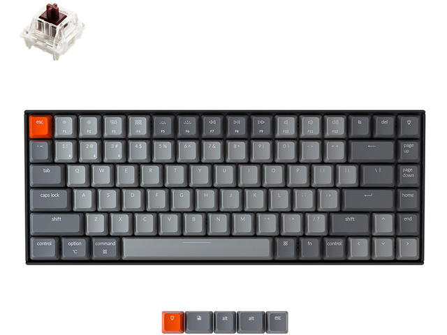 Клавиатури Keychron K1 SE TKL Hot-Swappable Low Profile Keychron Optical Brown Switch - White Backlight, Aluminium and Plastic Frame