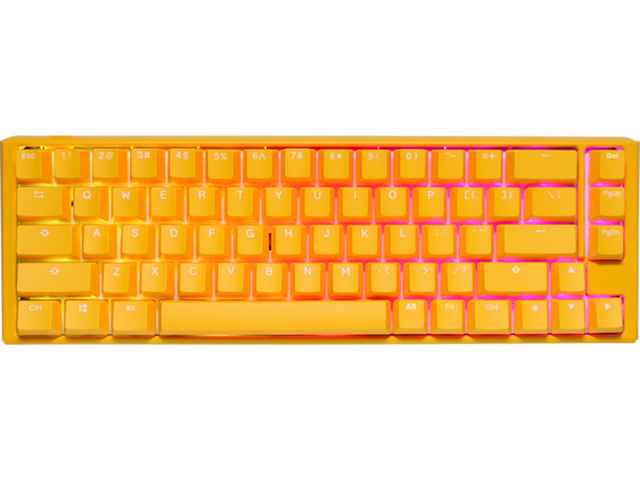 Клавиатури Ducky One 3 Yellow SF 65, Cherry MX Brown суичове