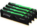 Оперативна памет 128GB (4x 32GB) 3200MHz DDR4 Kingston FURY BEAST RGB Kit