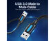 Кабели и Адаптери Vention Кабел USB 3.0 AM / AM - 1.5M Black