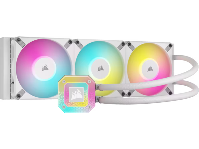Охладители Corsair iCUE H150i ELITE CAPELLIX XT 360mm White