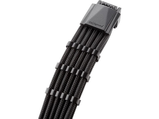 Кабели за компоненти CableMod RT-PRO ModMesh 12VHPWR към 3x8Pin PCI-E Carbon 60 cm Black
