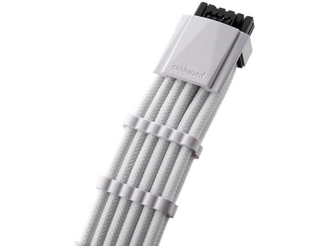 Кабели за компоненти CableMod RT-PRO ModMesh 12VHPWR към 3x8Pin PCI-E White 60 cm