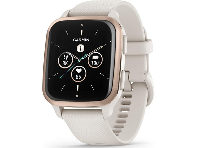 Смарт часовници Garmin Venu Sq2 Music Edition Peach Gold безел с Ivory Case корпус