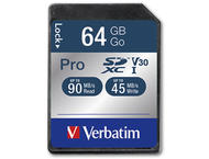 Карти памет Verbatim 64GB SDHC Pro Class 10 UHS-I