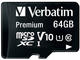 Карти памет Verbatim Premium 64GB U1 MicroSDXC Card