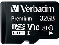 Карти памет Verbatim Premium 32GB U1 MicroSDXC Card