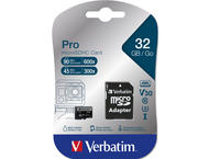 Карти памет Verbatim 32GB micro SDXC Pro Class 10 UHS-I