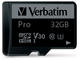 Карти памет Verbatim 32GB micro SDXC Pro Class 10 UHS-I