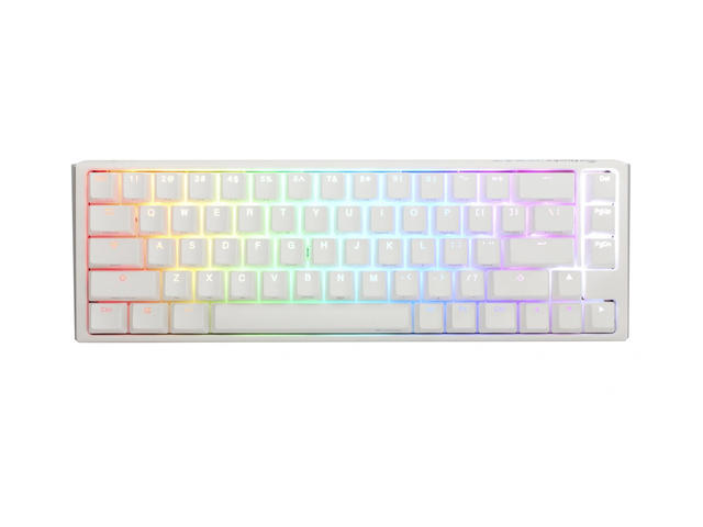 Клавиатури Ducky One 3 Pure White SF 65%, Hotswap Cherry MX Silent Red