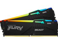 Оперативна памет 64GB (2x32GB) DDR5 5200 MT/s Kingston FURY BEAST RGB CL36
