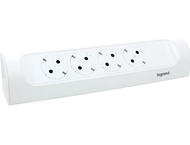 Разклонители Legrand COR, 4X2P+E, ъглов, 1 метър, бял