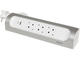 Разклонители Legrand COR, ъглов, шуко, 3X2P+E, USB A+C, 1 м. кабел, бяло/алуминий