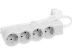 Разклонители Legrand STD, шуко, 4X2P+E, 3м. кабел, бяло/сиво