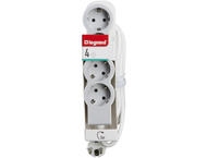 Разклонители Legrand STD, шуко, 4X2P+E, 3м. кабел, бяло/сиво