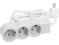 Разклонители Legrand STD, шуко, 3X2P+E, 1,5м. кабел, бяло/сиво