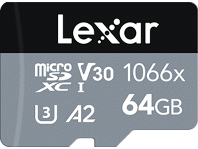 Карти памет 64GB Lexar® High-Performance 1066x microSDXC™ UHS-I, C10 A2 V30 U3