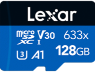 Карти памет 128GB Lexar® High-Performance 633x microSDXC™ UHS-I с SD адаптер, C10 A1 V30 U3