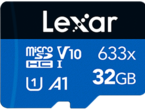 Карти памет 32GB Lexar® High-Performance 633x microSDXC™ UHS-I с SD адаптер, C10 A1 V30 U3
