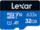 Карти памет 32GB Lexar® High-Performance 633x microSDXC™ UHS-I с SD адаптер, C10 A1 V30 U3