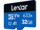 Карти памет 32GB Lexar® High-Performance 633x microSDXC™ UHS-I с SD адаптер, C10 A1 V30 U3