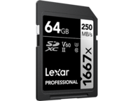 Карти памет 64GB Lexar® Professional 1667x SDXC™ UHS-II, C10 V60 U3