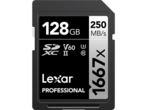 Карти памет 128GB Lexar® Professional 1667x SDXC™ UHS-II, C10 V60 U3