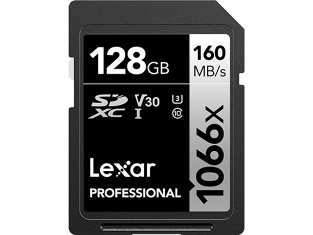 Карти памет 128GB Lexar® Professional 1066x SDXC™ UHS-I, C10 V30 U3
