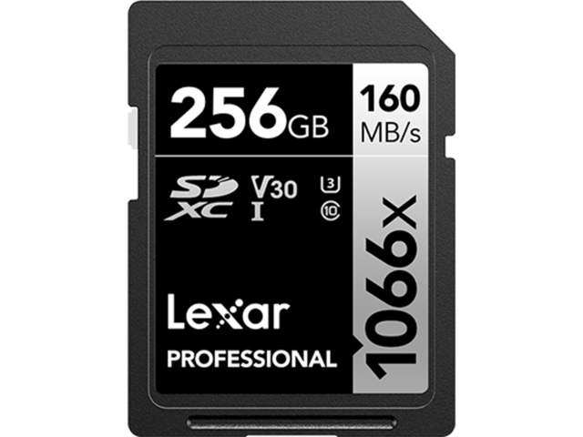 Карти памет 256GB Lexar® Professional 1066x SDXC™ UHS-I, C10 V30 U3