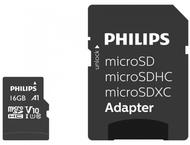 Карти памет Philips microSDHC card 16GB Class 10 с SD адаптер