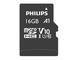 Карти памет Philips microSDHC card 16GB Class 10 с SD адаптер