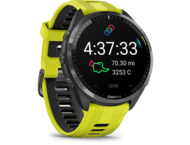 Смарт часовници Garmin Forerunner 965 Carbon Grey DLC Titanium безел/Black корпус и Amp Yellow/Black силиконова каишка