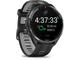 Смарт часовници Garmin Forerunner 965 DLC Titanium безел/Black корпус/Black/Powder Grey силиконова каишка