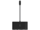 Кабели и Адаптери Belkin USB-C мултимедиен адаптер (GBE - HDMI - VGA - USB-A) - черен